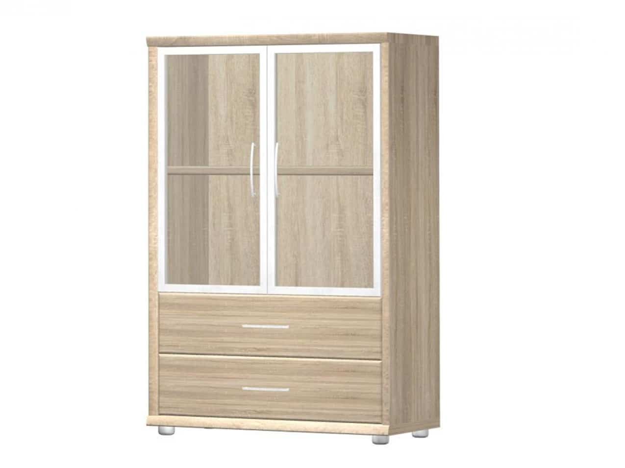 POINT vitrína J2, dub bardolino