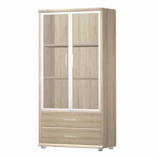 POINT vitrína K4, dub bardolino