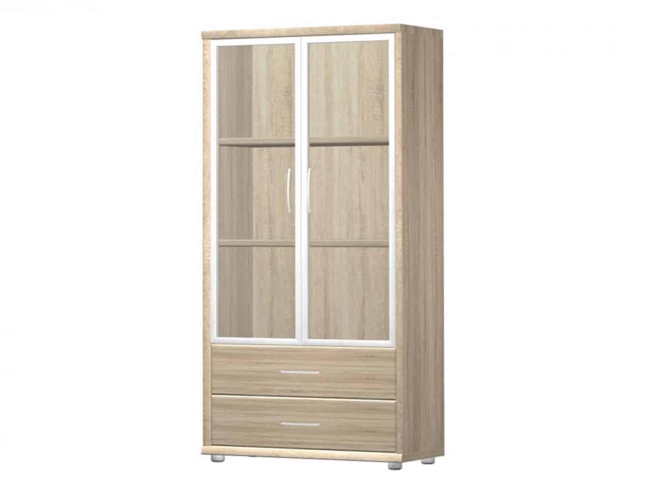 POINT vitrína K4, dub bardolino