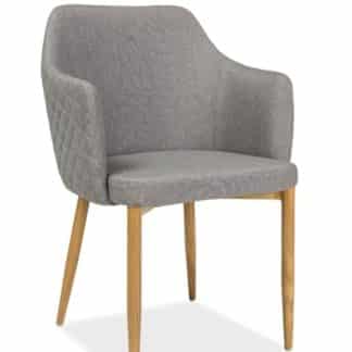 Jídelní čalouněná židle ASTOR, šedá