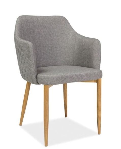 Jídelní čalouněná židle ASTOR, šedá