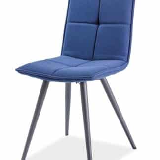 Jídelní čalouněná židle DARIO, tmavomodrá