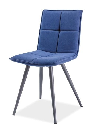 Jídelní čalouněná židle DARIO, tmavomodrá