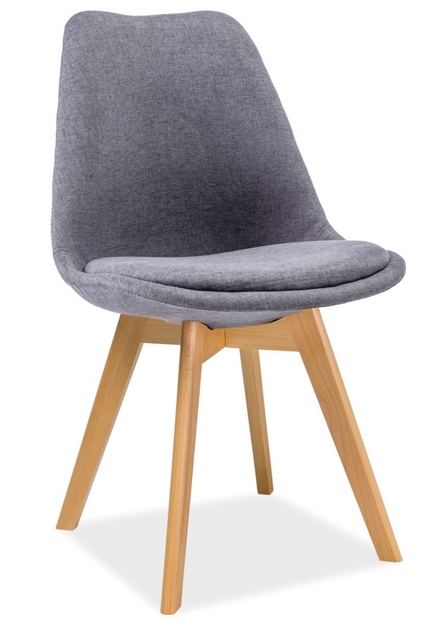 Jídelní židle DIOR, buk/tmavě šedá