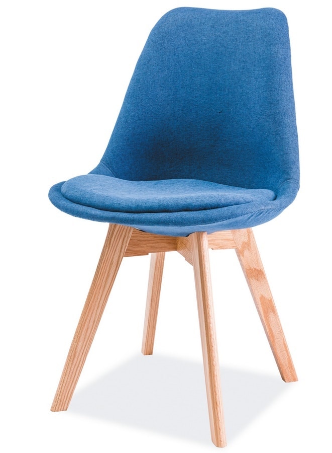 Jídelní židle DIOR, dub/modrá