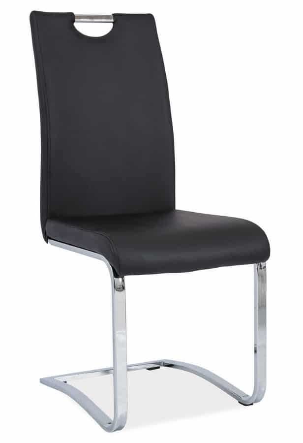 Jídelní čalouněná židle H-790, černá