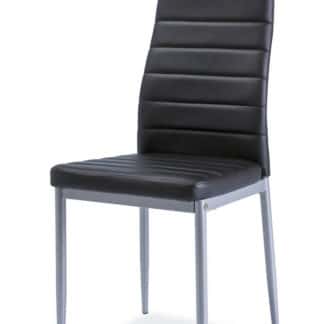 Jídelní čalouněná židle H-261 Bis, černá/alu