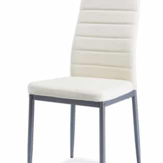 Jídelní čalouněná židle H-261 Bis, krém/alu