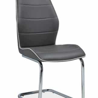 Jídelní čalouněná židle H-331, šedá