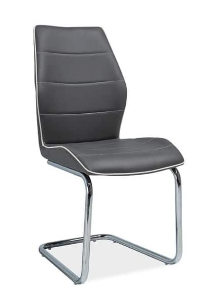 Jídelní čalouněná židle H-331, šedá