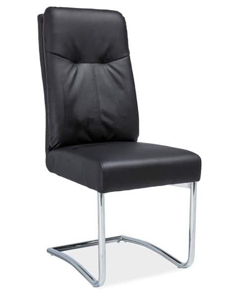 Čalouněná židle H-340, černá