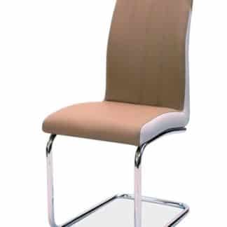 Jídelní čalouněná židle H-342, cappuccino/světlá šedá