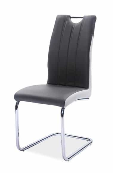 Jídelní čalouněná židle H-342, šedá/světlá šedá