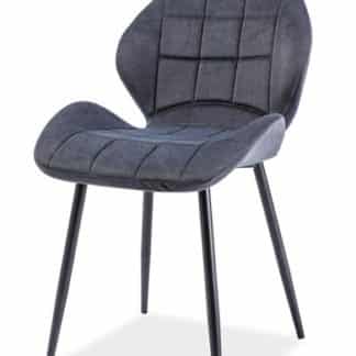 Jídelní čalouněná židle HALS, grafit