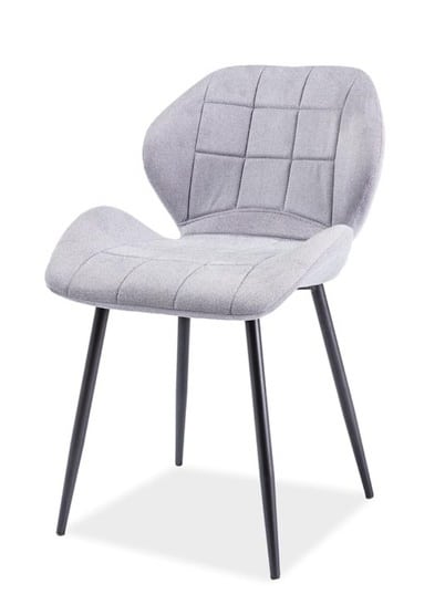 Jídelní čalouněná židle HALS, světle šedá