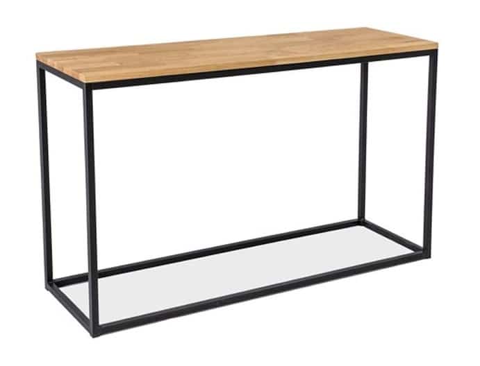 Konzolový stolek LORAS K, dub/černá