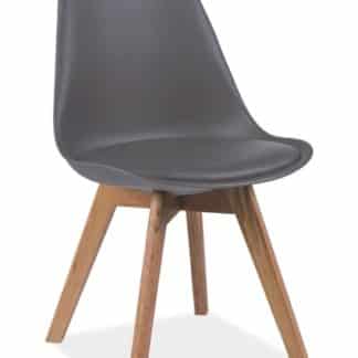 Jídelní židle KRIS, šedá/buk