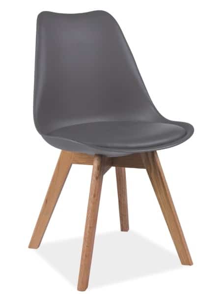 Jídelní židle KRIS, šedá/buk