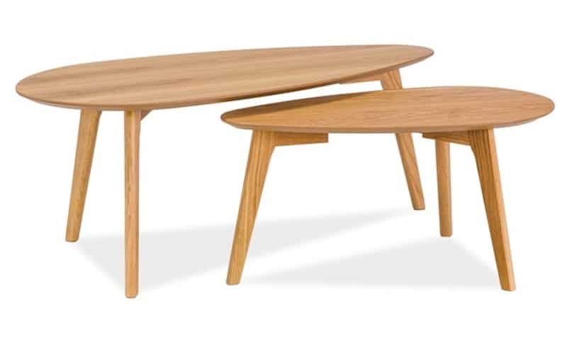 Konferenční stolky- sestava MILAN L2, dub