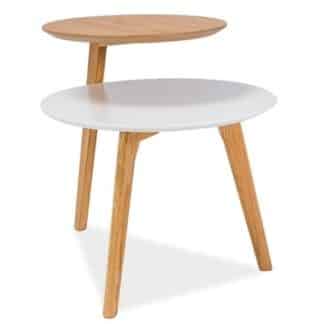 Konferenční stolek NEO, bílá/dub