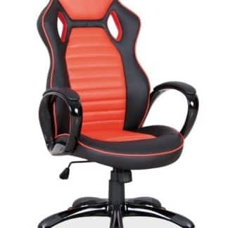 Kancelářské křeslo Q-105,  černá/červená