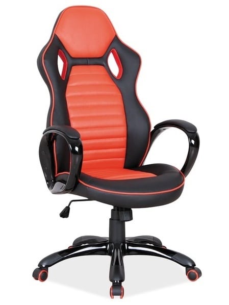 Kancelářské křeslo Q-105,  černá/červená