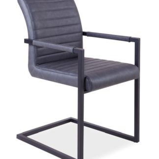 Jídelní čalouněná židle SOLID, šedá