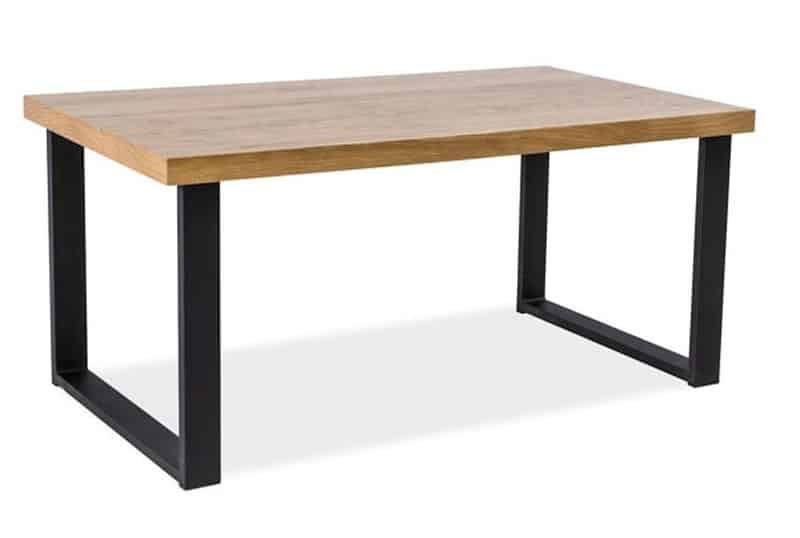Jídelní stůl UMBERTO 150x90, dub/černá