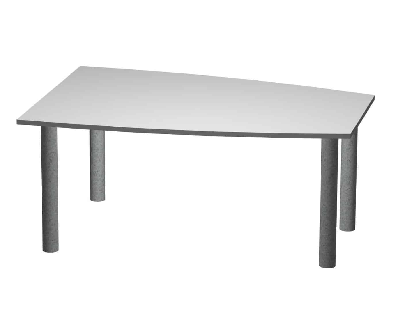 POINT typ JS 180-S jednací stůl skosený, bílá arctic