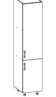 SOLE potravinová skříň D40/207 pravá, korpus congo, dvířka bílý lesk