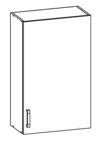 SOLE horní skříňka G60/95 pravá, korpus wenge, dvířka dub arlington