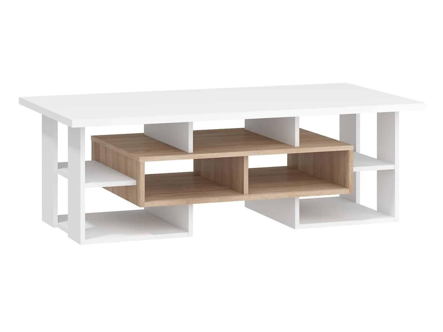 Konferenční stolek N RIO 11, dub sonoma/bílá