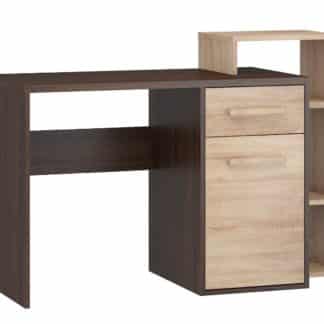 Psací stůl P RIO 04, dub sonoma tmavý/dub sonoma