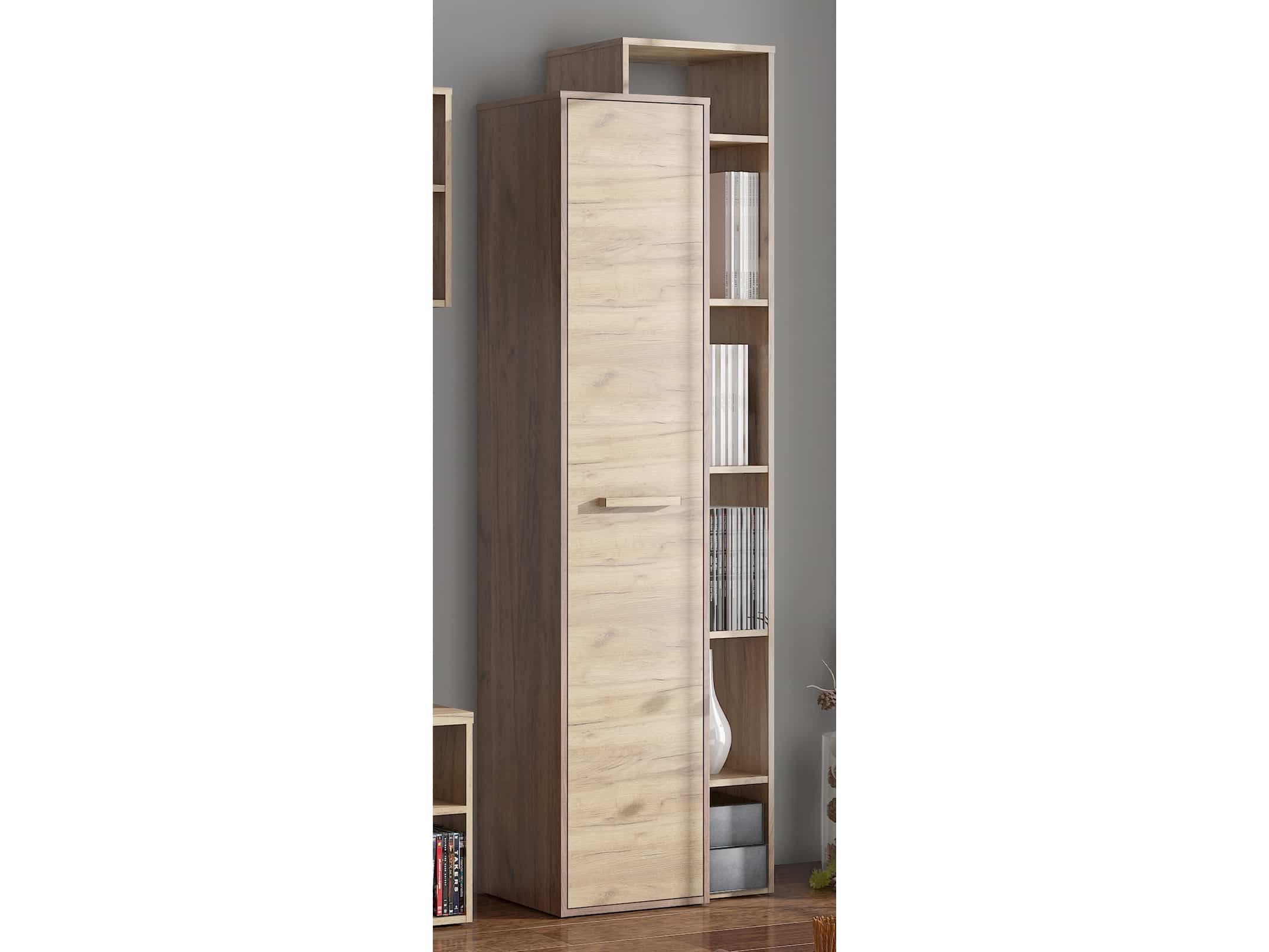 Skříň P RIO 02, craft tobaco/craft zlatý