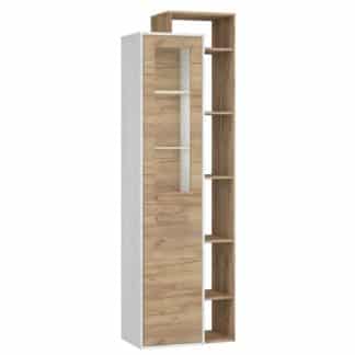Vitrína P1D RIO 28, craft bílý/craft zlatý