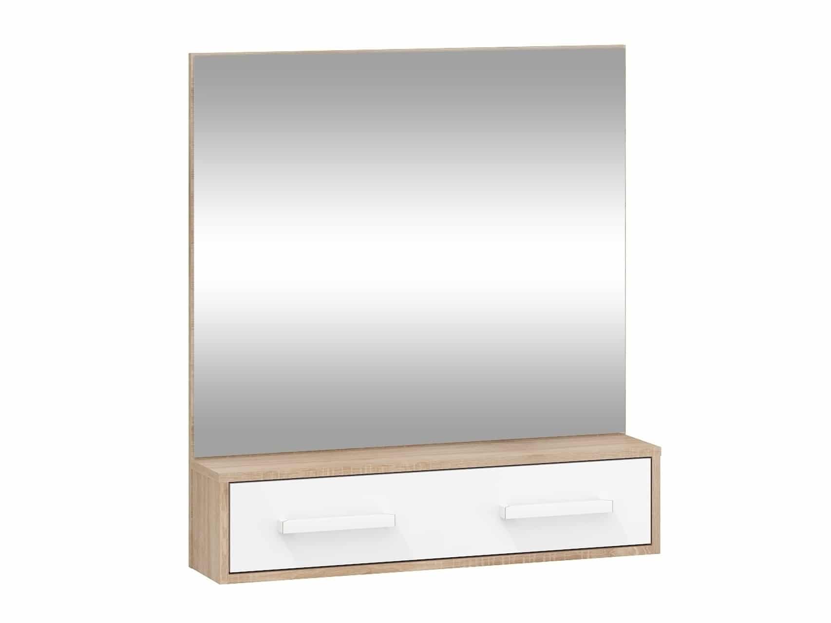 Zrcadlo RIO 10, dub sonoma/bílá