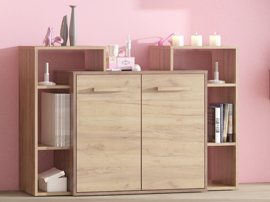 Komoda 2D RIO 05, craft tobaco/craft zlatý