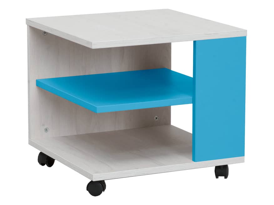 NUMERO KONF. STOLEK, dub bílý / modrá