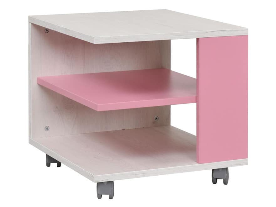 NUMERO KONF. STOLEK, dub bílý / růžová