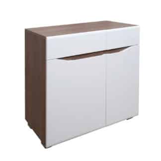 VENETO KOMODA V85, OŘECH TABACCO / BÍLÁ LESK