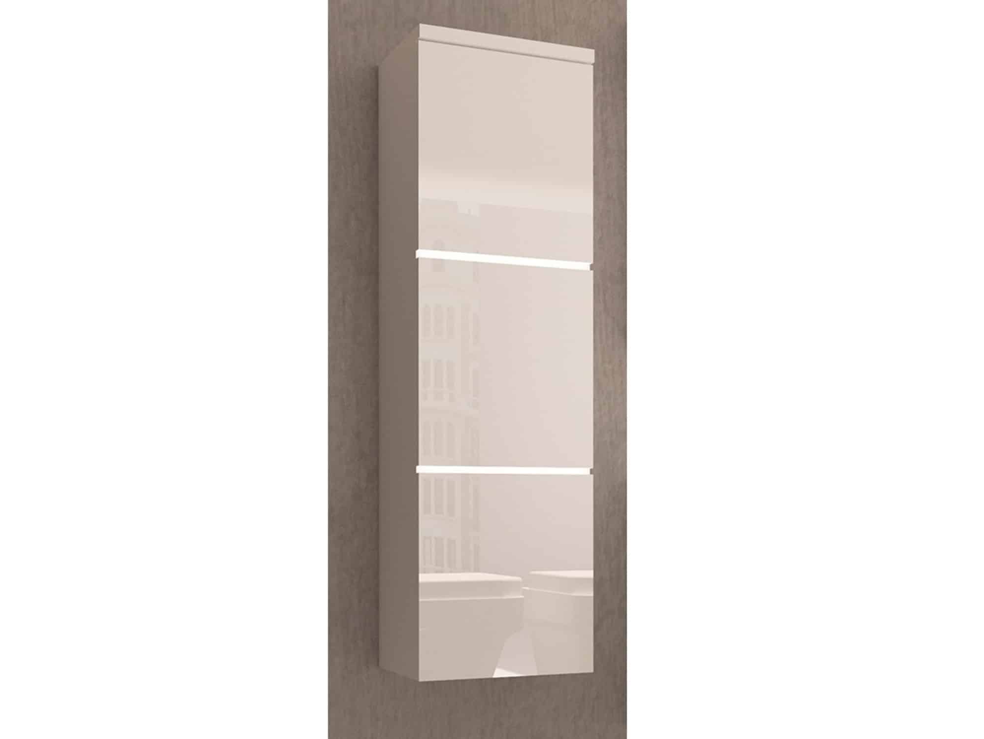 PORTO, skříňka závěsná, bílá/bílý lesk