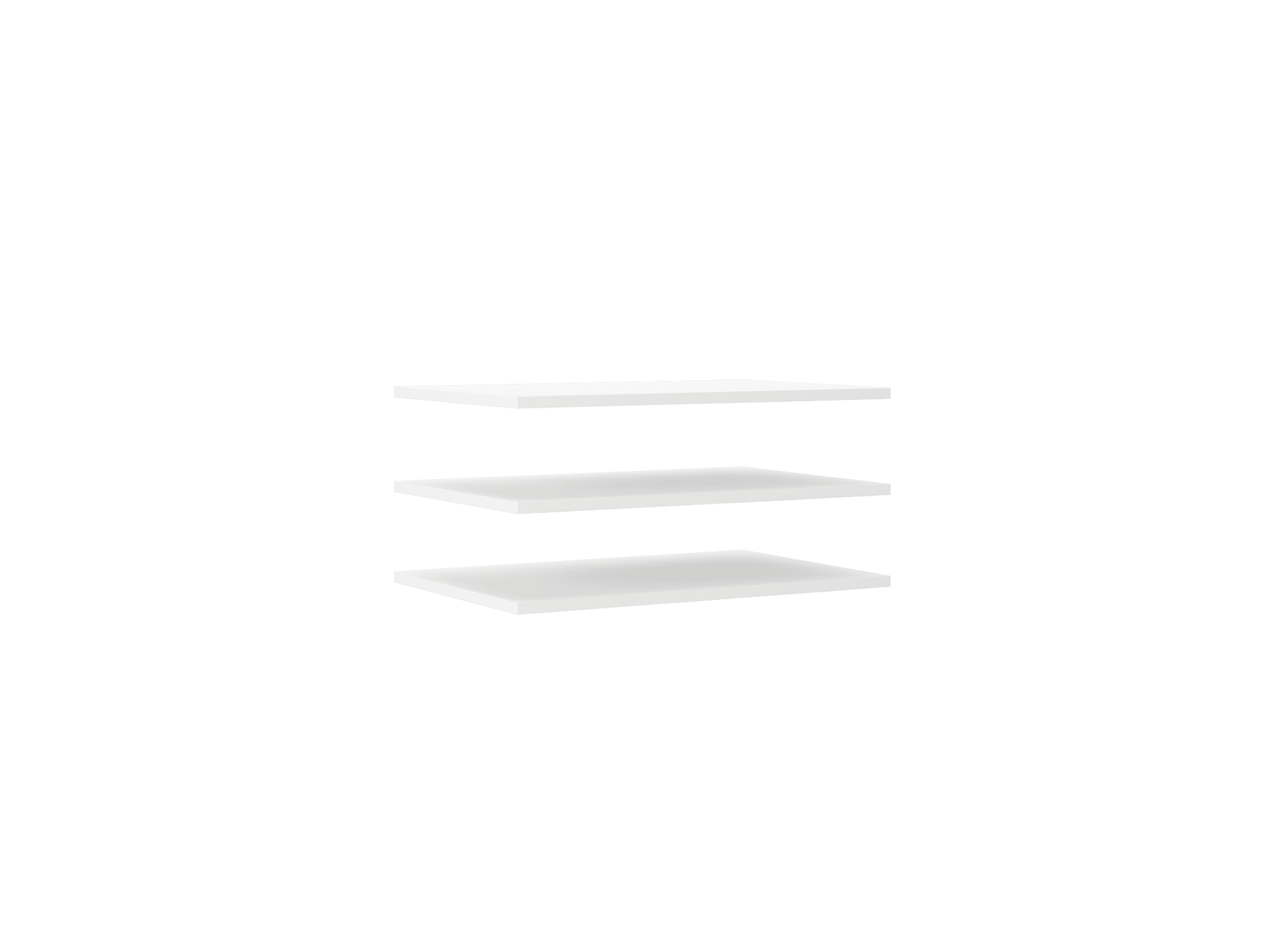 Police ke skříni TREND 190, 3 ks