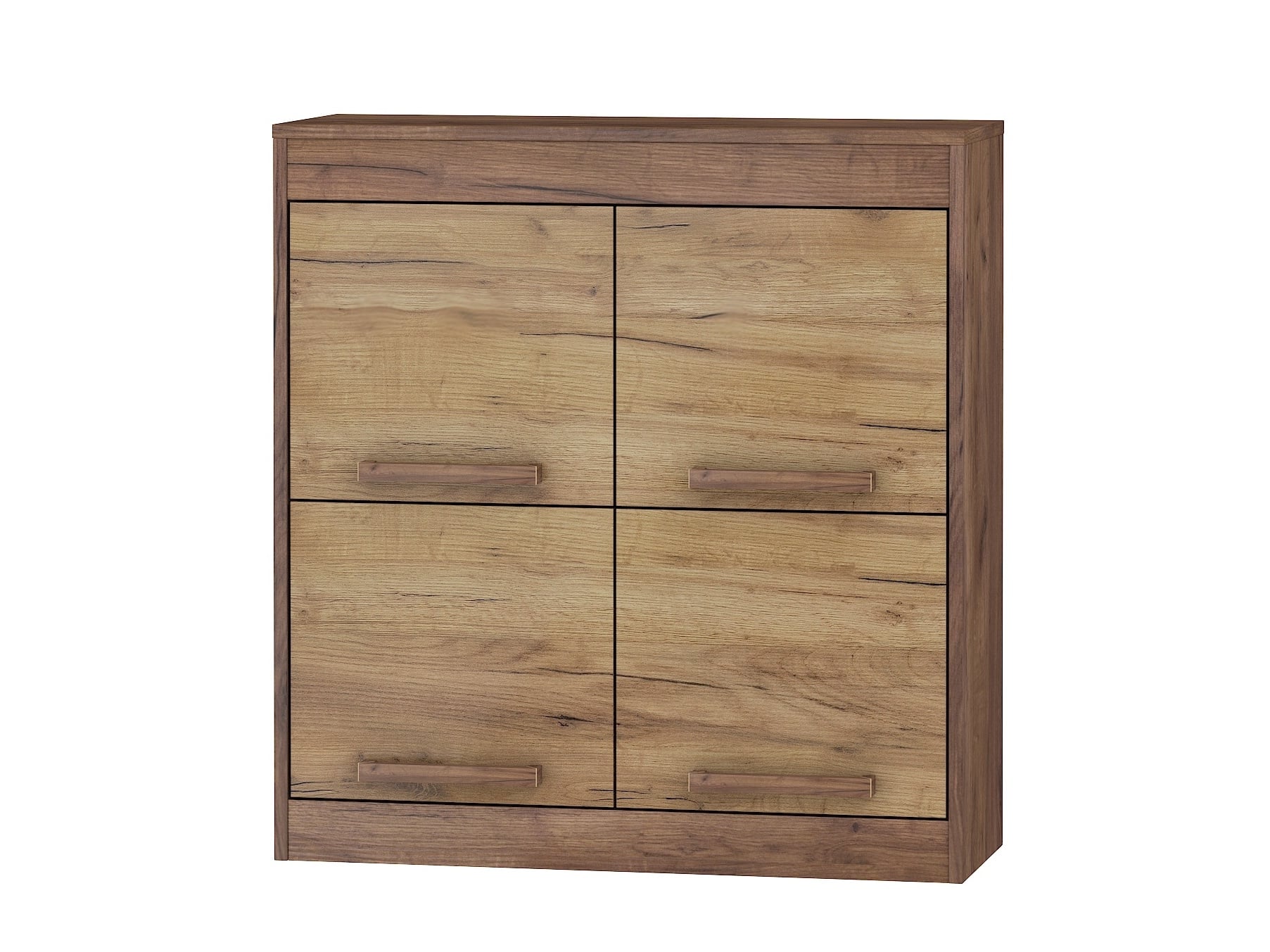 Závěsná skříňka 4D MAXIMUS 41, craft tobaco/craft zlatý