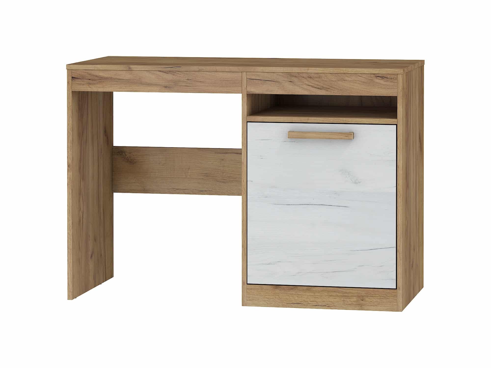 Psací stůl 1D MAXIMUS 02, craft zlatý/craft bílý