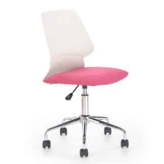 Dětské křeslo SKATE, bílá/růžová