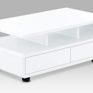 Konferenční stolek AHG-620 WT, bílý vysoký lesk