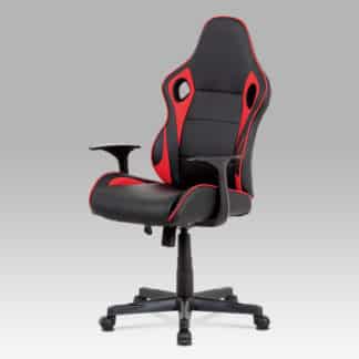 Kancelářská židle KA-E807 RED, černá/červená