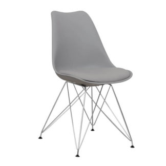 METAL NEW STOLICKA DC102 PP+PU TEP. SIVA+CHROM