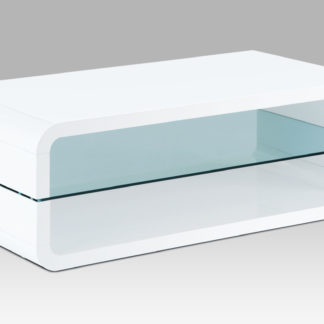 Konferenční stolek KSAHG-612 WT, bílý lesk