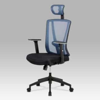 Kancelářská židle KA-H110 BLUE, černá/modrá